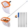 Asly YardMngSter Pool Cleaning Kit, 7.5Ft Aluminum Telescoping Pole with