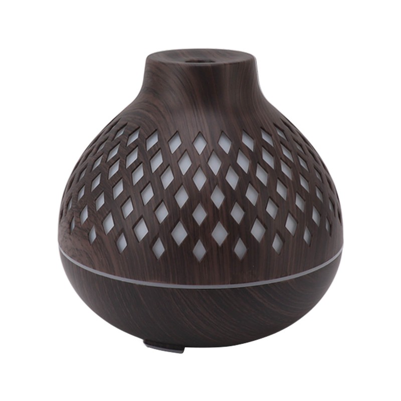 400ml Aromatherapy Humidifier Onion Wood Grain Aroma Humidifier Colorful Light