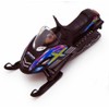 KiNSFUN Die Cast Metal Snowmobile Model, 5 Inch, Yellow and