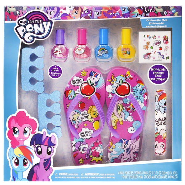 Townley Girl Spa Day Set, Includes 4 Nail Polish, Flip