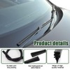 RGOAANC 4PCS Windshield Wiper Blades Refills, Rubber Frameless Windshield Wiper