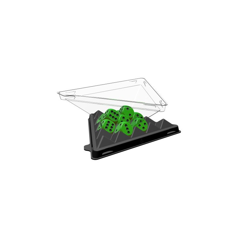 ABACUSSPIELE 03114 Mini Game Dice Pyramid Green