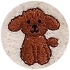 No-twist Pile Hand Towel with Cute Embroidered Dog (Toy Poodle)