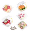 Evnlo 50 Count Clear Plastic Containers with Lids for Food,