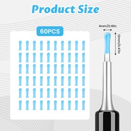 60pcs Ear Wax Removal Replacement Tips,Ear Wax Spoon Accessories Set for Ear Wax Removal Tool Camera for Children and Adult(Set Includes Replacement Accessories only)