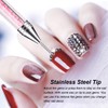 Dual-Ended Nail Rhinestone Picker Dotting Pen with Extra 2 Wax