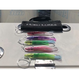 Set of (5) 6" Saltwater Trolling Honu Resin Head Lures