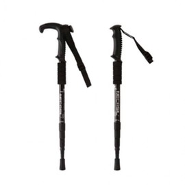 Hiking Stick 4 Stage Hiking Stick Grandpa Cane Light cane 1-hiking stick-T black
