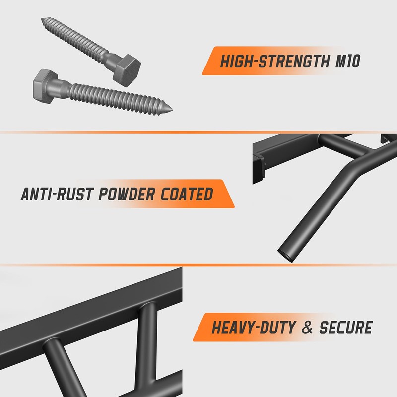 Jusgym Heavy Duty Pull Up Bar with 14 Grip Positions,