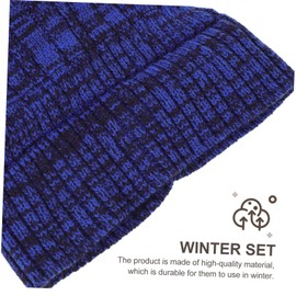 OATIPHO 1set Warm Kit Thicken Hat Scarf Gloves for Men and Women Comfortable for Cold Weather Activities Outdoor Use