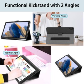 DUEDUE for Umidigi A15 Tab 11 inch Case with Folding Stand Pencil Holder Protective Slim Lightweight Leather Cover Tablet Case for Umidigi A15 Tab 11" Black