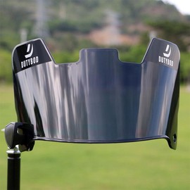 Football Visor Football Helmet Visor Scratch Resistant UV Block Facial Protection Visor for Youth & Adult  DU052 - Color: black