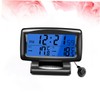 Alasum Thermometer Car Supplies Car Dashboard Decorations Clock Shine