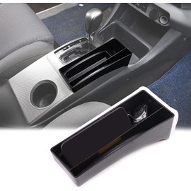 PIUGILH Car Gear Shifter Tray Storage Box for Toyota Tacoma 2006-2015 Center Console Side Pocket Organizer,Gear Shift Console Side Tray Organizer