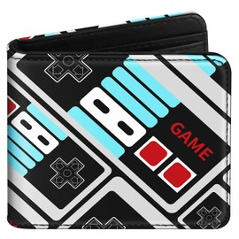 Bistup Boys Wallet Cute Leather Bifold Wallet Video Game for Teen Boys Cool Gamer Credit Card Cash Id Holder Rfid Blocking Funny Bi Fold Small Wallets With Coin Pocket Slim for Teens Little Boy Youth