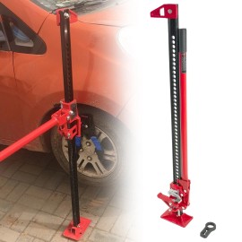 flysak-autoparts Farm Jack - Red 48in High Lift Jack Utility Off Road Jack 6000lbs/3Ton Capacity