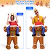 OurWarm Inflatable Christmas Costume Adult, Cute Gingerbread Man Costume Blow