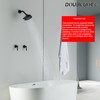 DOUBLUOEG 2 Handle Shower Faucet Set with 5 Setting Rainfall