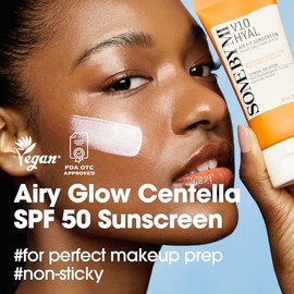 SOME BY MI V10 Hyal Air Fit Protector Solar SPF 50 – 1.69oz, 50ml – Protector solar coreano de Centella para la cara con protección UV – No graso, no 