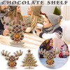 Wooden Advent Calendar Christmas Chocolate Stand Christmas Ornaments Party Decoration