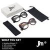JM 2-Pack Cat-Eye Bifocal Lesebrille für Frauen, Blaues Licht Blocking