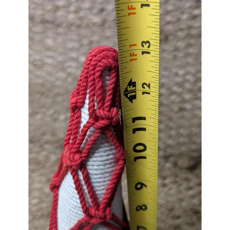 Holiday Lane Boho Festive Yarn Cone Christmas Tree Red White