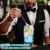 4PCS Stainless Steel Cocktail Bar Spoon Set, 10Inch Spiral Stirrers,