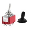 Heschen Miniature Toggle Switch MTS-402 ON-ON 4PDT 12 Pin, 2A