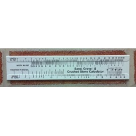 Sand, Crushed Stone and Gravel Slide Ruler Calculator Lot of Ten.