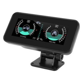 Focket Universal Car Inclinometer, Inclinometer with Alarm, Tilt Compensation Tool, Outdoor Light Protractor for Off-Road Vehicles and Self-Propelled Vehicles, Travel Accessories