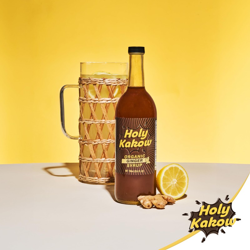Holy Kakow Cafe Organic Ginger Syrup - Ginger Syrup, Coffee