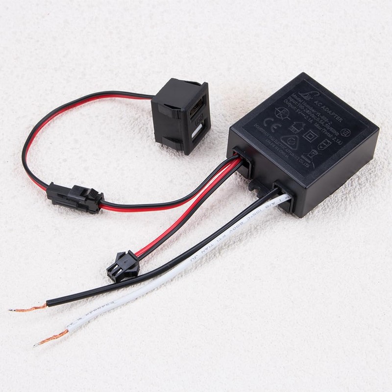 WSDMAVIS 1Pcs Dual-Port 5V 2.1A Desk Lamp Power Adapter Essential