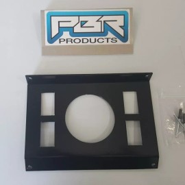 PBR PRODUCTS Polaris RZR In-Dash Stereo Panel Blank Panel with 3" round hole 4 switch holes