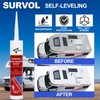 Survol RV Roof Sealant, Self-Leveling Lap Sealant White, 1-Pack, Window,