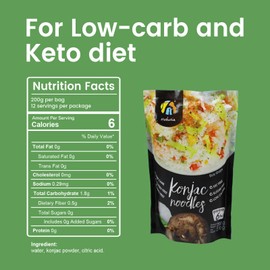 Hethstia Shirataki Rice, 6-Pack Low Carb Konjac Rice, Keto, Vegan, Gluten-Free, Sugar-Free, Low Calorie, 0 Fat, Ready-to-Eat Healthy Food & Holiday Gifts