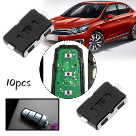 Create idea 10PCS Tactile Micro Switch Push Button Switch for Car Remote Control Key 2 Pin Surface Mount Switch Automotive Replacement Accessories 4x6x2.5mm