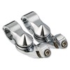 XFMT 1 1/4" 32mm Chrome Short Angled Adjustable Highway Foot