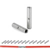 kuosbiu 100 PCS Non-Insulated Butt Connectors Kit, AWG 26-22 Wire