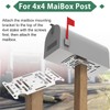 Mailbox Mounting Bracket, Universal Mounting Adapter Plate fits on 4x4