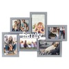 Malden International Designs 4x6 3.5x5 6-Opening Dimensional Gray Collage with