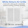 Howeall 8"W x 8"H [Duct Opening Size] Steel Return Air