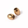 The New 5 Pcs 304 Stainless Steel Gold Plated Oval