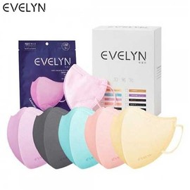 EVELYN Fashion Color Mask KF94 10ea, Size#$%Color:M-#Classic Navy