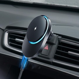 CLEC for Honda CR-V 2017-2022 Magnetic Wireless Car Charger Phone Holder Mount Custom Fit for Honda CR-V 2017-2022 15W Fast Charging Car Phone Holder Wireless Charger