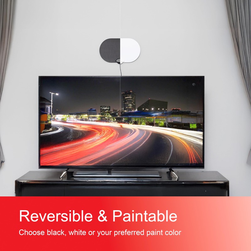 UltraPro Reversible Indoor HD TV Antenna, 4K/8K Ultra HD Read,