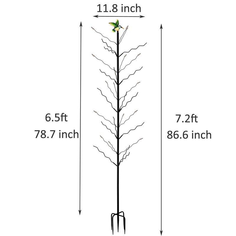 7.2FT Tall Wine Bottle Trees Stand for Garden Decorative, Rustproof