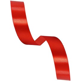 Xmasold Red Satin Ribbon 1 inch x 25 Yards, Fabric Ribbons for Christmas Gift Wrapping, Christmas Garland, Christmas Tree Ornaments, Bows Making, DIY Crafts, Sewing Projects and Wedding Party