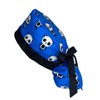 OR Hats Ponytail Scrub Cap Blue Panda, Ponytail Scrub Hat