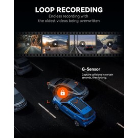 WOLFBOX G840S 12" 4K Mirror Dash Cam Backup Camera, 2K Full HD Smart Rearview Mirror for Cars & Trucks, Front and Rear Dashcam Night Vision - Select: G840S+Double-4 Fuses