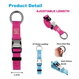 2PCS Heavy Duty Add a Bag Luggage Straps Jacket Gripper,Carry-on Luggage Belt Baggage Suitcase Straps Belts Travel Accessories (Black+2Pack)